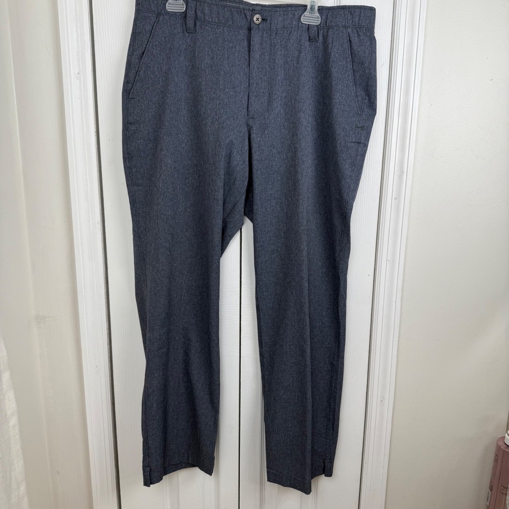 Under‎ Armour Golf Pants Men's 38x30 Blue Heather Performance Stretch Loose Fit